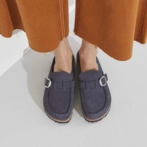 Birkenstock Buckley Navy Suede Clog Loafer